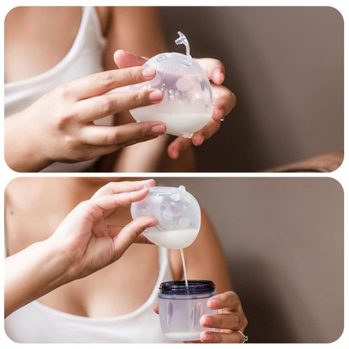  Haakaa Ladybuyg Silicone Milk Collector 2 oz/75 ml, 2 pk