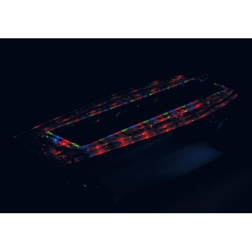  Haberkorn Skateboard Cruiser Deck mit LED Beleuchtung im Retro Style 56 cm