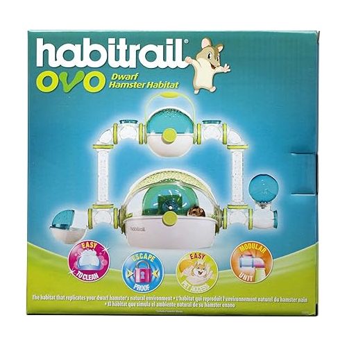  OVO Dwarf Hamster Cage, Small Animal Habitat, Hamster Accessories