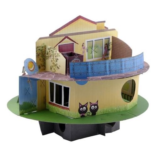  Habitrail OVO Doll House Carboad Hamster Maze, Hamster Cage Accessories for Small Animal Habitats