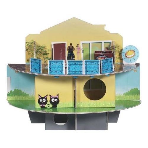  Habitrail OVO Doll House Carboad Hamster Maze, Hamster Cage Accessories for Small Animal Habitats