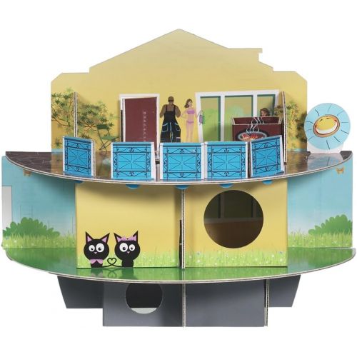  Habitrail OVO Doll House Carboad Hamster Maze, Hamster Cage Accessories for Small Animal Habitats