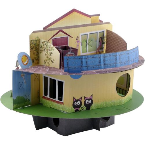 Habitrail OVO Doll House Carboad Hamster Maze, Hamster Cage Accessories for Small Animal Habitats