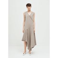 Hache Asymmetrical Sleeveless Dress