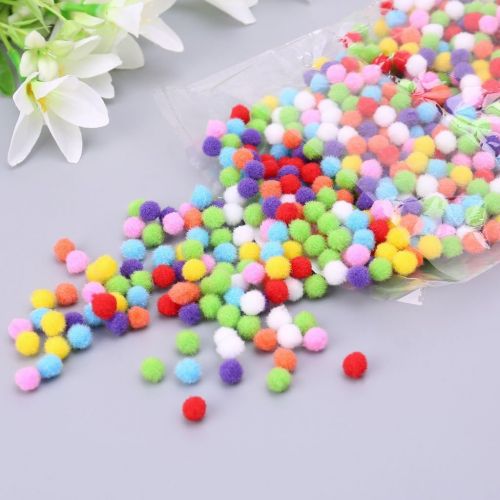  [아마존베스트]Hacloser 1000 Pcs/Set Mini Pompoms Ball Mixed Color, Round 10mm Fluffy Felt Balls DIY Craft Making