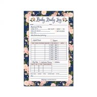 [아마존베스트]Hadley Designs Nanny Newborn Baby or Toddler Log Tracker Journal Book, Daily Schedule Feeding Food Sleep Naps Activity Diaper Change Monitor Notes For Daycare, Babysitter, Caregiver, Infants and