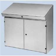 Haewa Console Model SNP 1010/49,Nema12,13/IP55, 40 x 39 x 20 in/ 1000 x 977 x 492 mm (w/h/d), powder coated. Part No.0335-1010-49-17