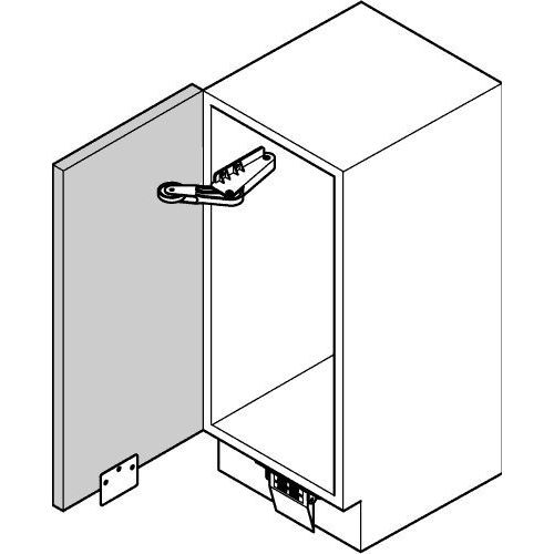  Hafele Door Opener for Hinged Base Cabinet Doors