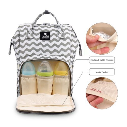  Hafmall Diaper Bag Backpack Waterproof Multi-Function Travel Bags, Large Capacity and Durable...