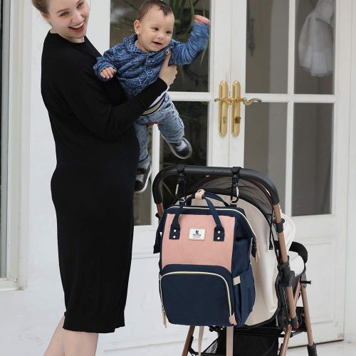  Hafmall Diaper Bag Backpack Waterproof Travel Mummy Nappy Bags, Large Capacity and Multi-Function...