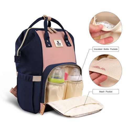  Hafmall Diaper Bag Backpack Waterproof Travel Mummy Nappy Bags, Large Capacity and Multi-Function...