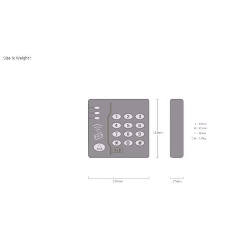  Haga Lock GATE Opener Keypad Access Control,Stand Alone Access Controller,RFID Reader 125KHZ EM Card