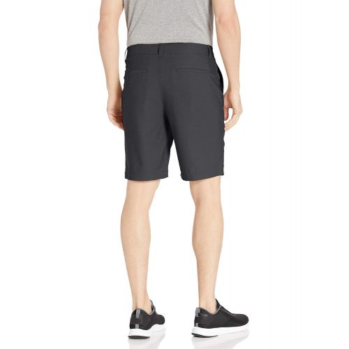  Haggar Mens In Motion Melange Flat Front Slim Fit Active Short