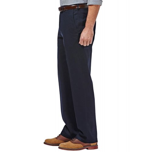  Haggar Clothing Mens Sustainable Stretch Chino Flat Front Straight Fit Pants