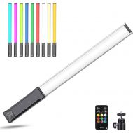 [아마존베스트]Hagibis RGB Handheld LED Video Light Wand Stick Photography Light 9 Colors,with Built-in Rechargable Battery and Remote Control,1000 Lumens Adjustable 3200K-5600K,Hot Shoe Adapter