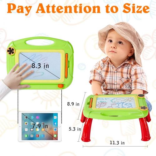  [아마존베스트]HahaGift Toys for 1 2 3 4 Year Old Boys Gifts, Kids Magnetic Doodle Drawing Board, Educational Toys for 2 3 4 Year Old Boy Birthday Gift Toys Age 1-4, Doodle Drawing Pad for Toddle