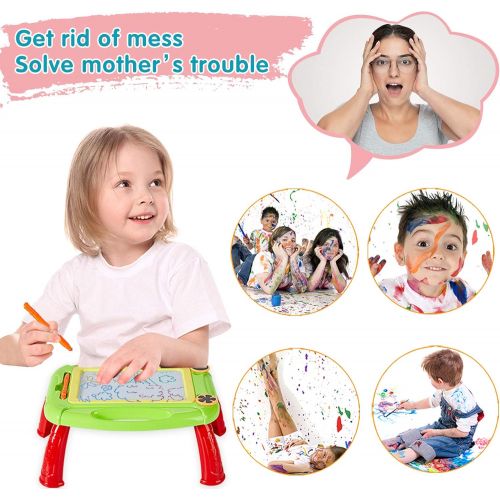  [아마존베스트]HahaGift Toys for 1 2 3 4 Year Old Boys Gifts, Kids Magnetic Doodle Drawing Board, Educational Toys for 2 3 4 Year Old Boy Birthday Gift Toys Age 1-4, Doodle Drawing Pad for Toddle