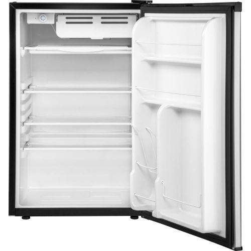  Haier 4.5 Cu Ft Single Door Mini Fridge HC46SF10SV, Virtual Steel