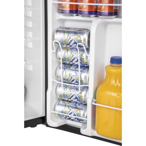  Haier 4.5 Cu Ft Single Door Mini Fridge HC46SF10SV, Virtual Steel