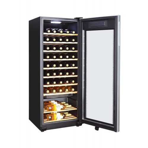  Haier WS50GA Weinkuehlschrank/127 cm Hoehe/LED Display zur Temperatureinstellung, Temperaturalarm