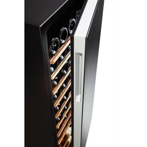  Haier WS50GA Weinkuehlschrank/127 cm Hoehe/LED Display zur Temperatureinstellung, Temperaturalarm