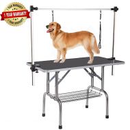 Haige Pet Your Pet Nanny Professional Adjustable Heavy Duty Dog Pet Grooming Table W/Arm & Noose & Mesh Tray,Maximum Capacity Up to 250LB
