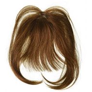 HairDo Human Hair Bangs Color R4HH CHESTNUT BROWN - Hairdo Extensions 9 Long Clip in Fringe Monofilament...
