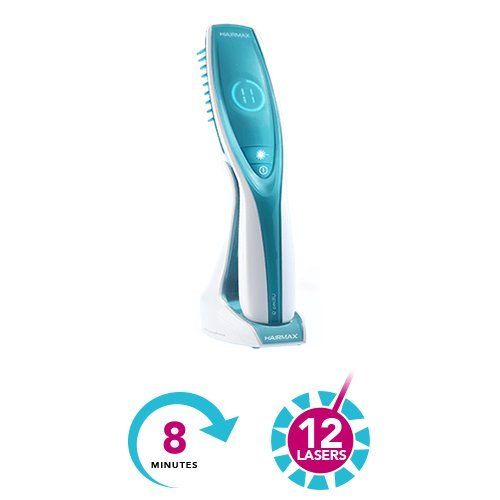  HairMax Ultima 12 LaserComb Hair Growth Device. Stimulates Hair Growth, Reverses Thinning, Regrows Denser, Fuller Hair. Targeted hair loss treatment. Light, Portable, FDA Cleared