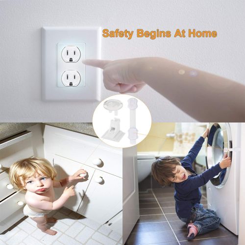  Hajoyful Baby Proofing Cabinet Locks Child Safety Locks Magnetic Cabinet Locks Child Safety Locks Latches Baby Safety Locks for kids cabinets drawer baby proof drawer Locks Cabinet Latches