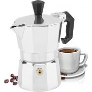 1 Cup 30ml Aluminum Italian Mocha Pot Coffee Machine for Home Office, Detachable