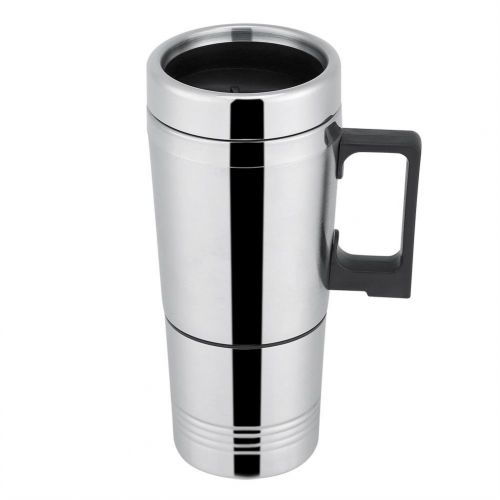  Hakeeta Heizbecher, 12V / 24V 300ml Wasserkocher, halten Sie Ihr heisses Wasser, Kaffee, Milch, Tee oder andere Getranke warm(12V)