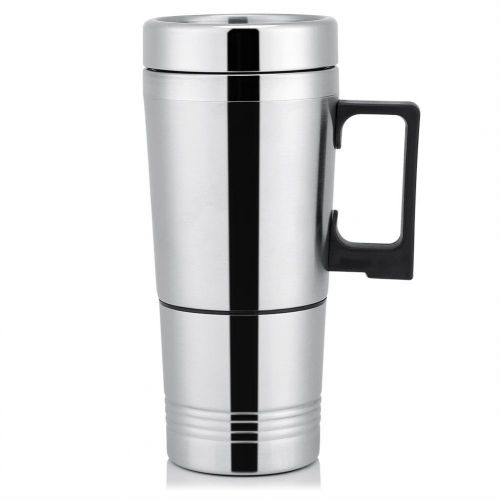  Hakeeta Heizbecher, 12V / 24V 300ml Wasserkocher, halten Sie Ihr heisses Wasser, Kaffee, Milch, Tee oder andere Getranke warm(12V)