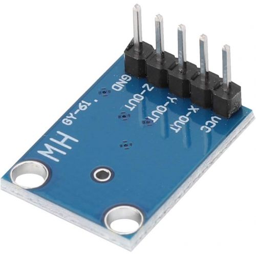  Hakeeta Accelerometer Module ADXL335(Welded), for Arduino, 3 Axis Tilt Angle Sensor, Small Size, Thin, Low Power Consumption, Measuring Static Gravitational and Dynamic Acceleratio