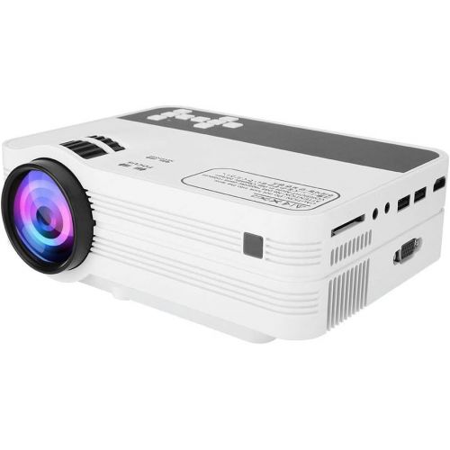  Hakeeta Mini Portable LED Projector,5000L Brightness Full HD Video Projector 1920 x 1080,LCD LED Home Theater Projector Compatible with SD USB AV HDMI VGA,can Project to Ceiling