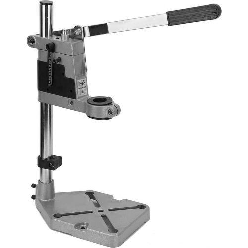  [아마존베스트]Hakeeta Drill Press Stand, for Drilling Collet Workshop,Single Hole Aluminum Base, Drilling Depth Up to 60mm, Adjustable, Quality Aluminum, Keep Drill Stable, for Shop or Home Use