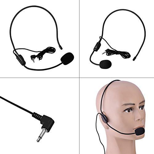  [아마존베스트]Hakeeta Mini Wired Head Mounted Microphone Condenser MIC Headband Headset for Teachers, Trainers, Presentation, Travel Guide