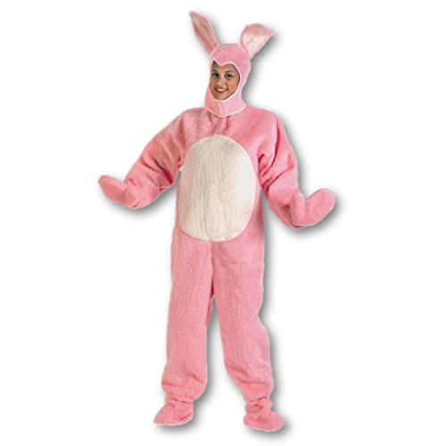  할로윈 용품Halco Pink Easter Bunny Suit with Open Face Adult Costume Size Large
