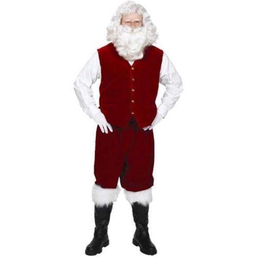  Halco Santa Velvet Vest with Buttons Adult - X-Large