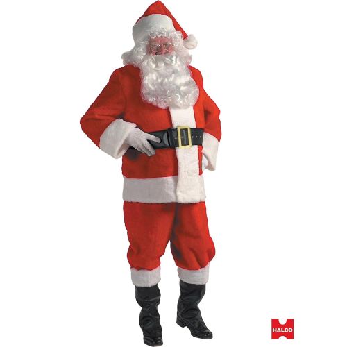  Halco 10 Piece Plush Santa Suit