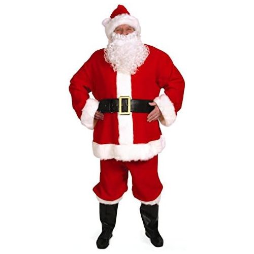  Halco Complete Duvetyne Santa Suit - Costume (Mens Adult Costume)