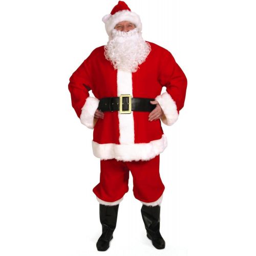  Halco Complete Duvetyne Santa Suit - Costume (Mens Adult Costume)