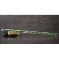 Hall Crystal Flutes Hall Crystal Flute 11204 - Inline Glass Piccolo in C - Green Ivy