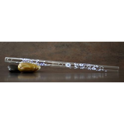  Hall Crystal Flutes Hall Crystal Flute 11216 - Inline Glass Piccolo in C - Blue Delft