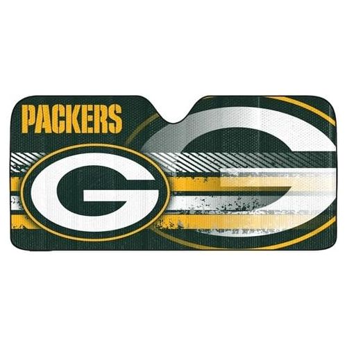  Hall of Fame Memorabilia Green Bay Packers Auto Sun Shade - 59x27