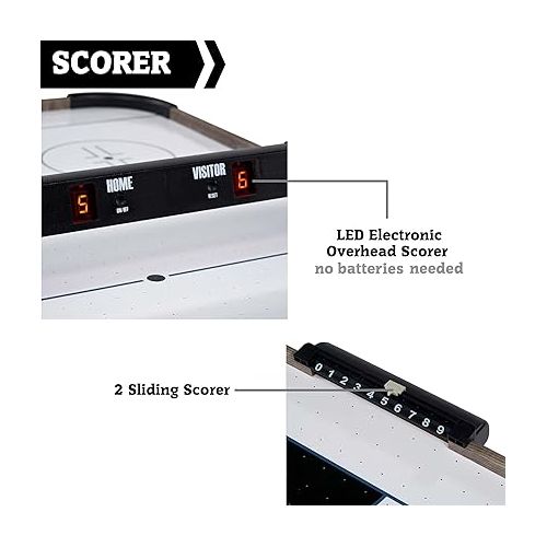  Air Hockey Multiple Styles, Game Table, Indoor Arcade Gaming Sets with Electronic Score Systems, Perfect for Family Game Rooms
