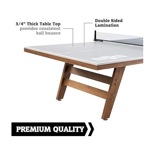  Table Tennis Tables Multiple Styles, Furniture Quality Ping Pong Tables with Easy Clamp Nets, Perfect for Family Game Rooms