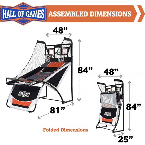  Hall of Games 2 Player Arcade Basketball Game - Available in Multiple Styles