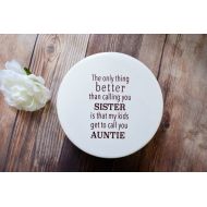 /Hallesophiagifts Sister or Aunt Keepsake Box - Bridesmaid Wedding Gift - Gift Box Included