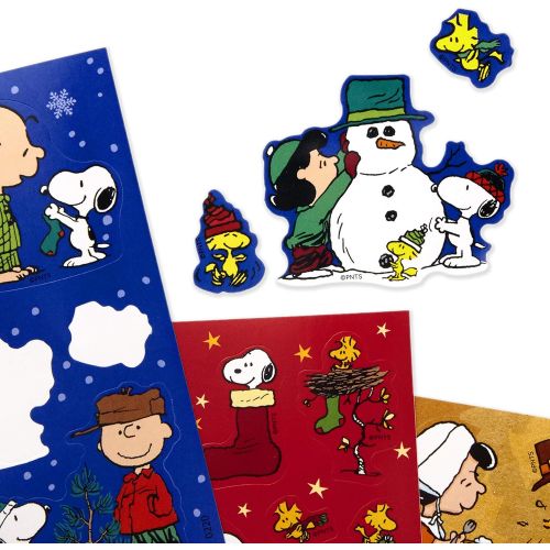  Hallmark Peanuts Stickers for Kids (Pack of 237 Stickers, 12 Sheets?All Occasion, Halloween, Valentines Day, Holiday)