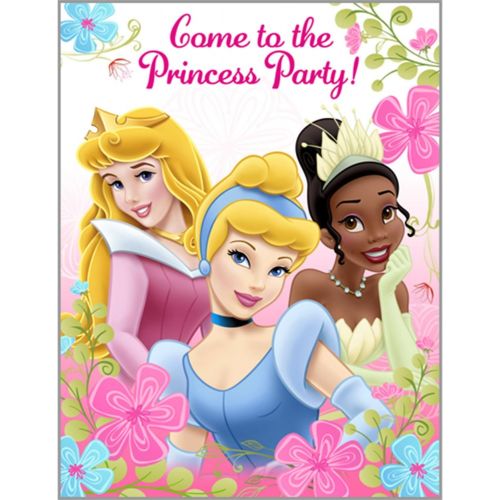  Hallmark Disney Princess Fanciful Princesses Invitations w/ Env. (8ct)